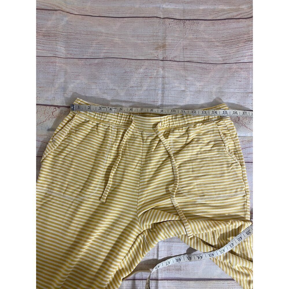 Loft Sleep Yellow And White Stripe Casual Sleep Leisure Pajama Bottoms - Medium - Picture 7 of 12
